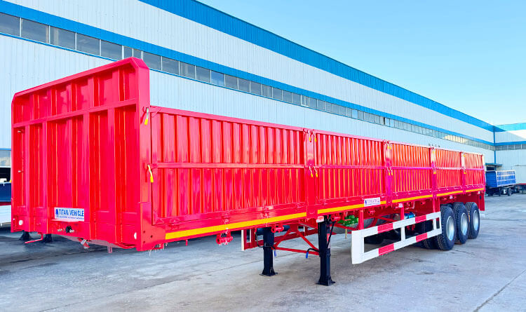 3 Axle Side Wall Trailer | Side Wall Semi Trailer for Sale in Rwanda