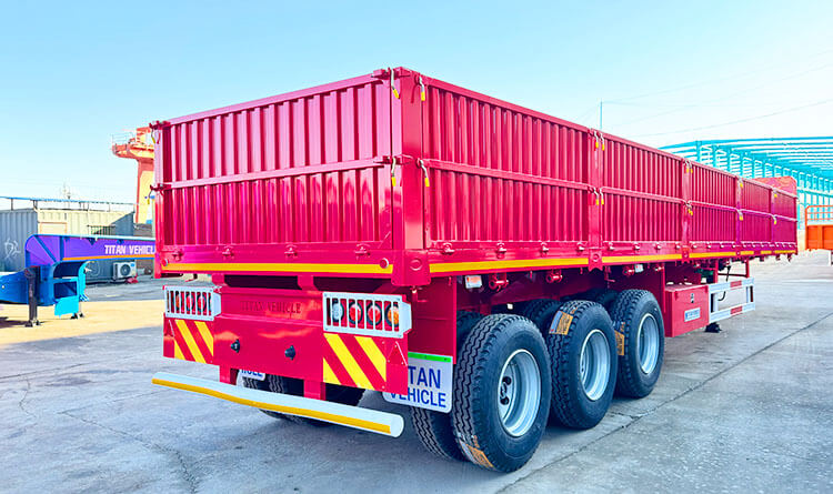3 Axle Side Wall Trailer | Side Wall Semi Trailer for Sale in Rwanda