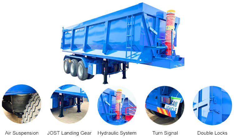 Semi Dump Trailers | Tractor Trailer Dump Trailer for Semi Truck