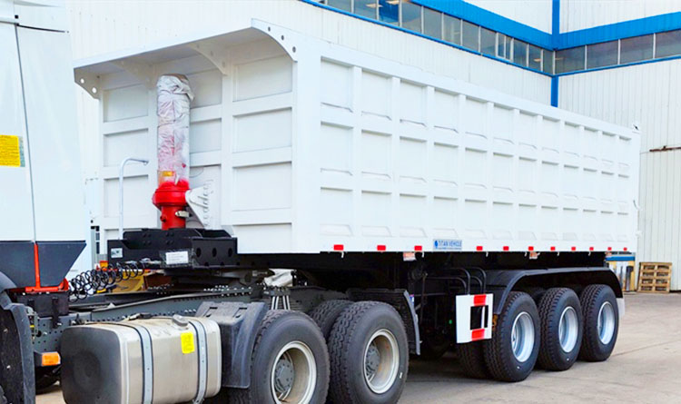 3 Axle Dump Semi Trailer | End Dump Trailers for Sale in Kigali Rwanda