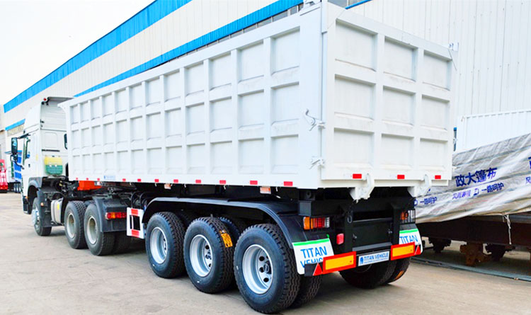3 Axle Dump Semi Trailer | End Dump Trailers for Sale in Kigali Rwanda