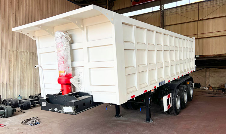 3 Axle Dump Semi Trailer | End Dump Trailers for Sale in Kigali Rwanda
