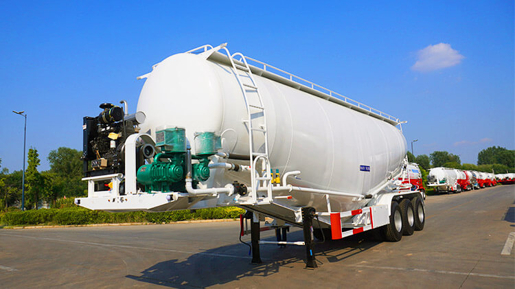 45 Cbm Bulk Cement Tanker Trailer Price | Bulk Cement Tank for Sale in Rwanda
