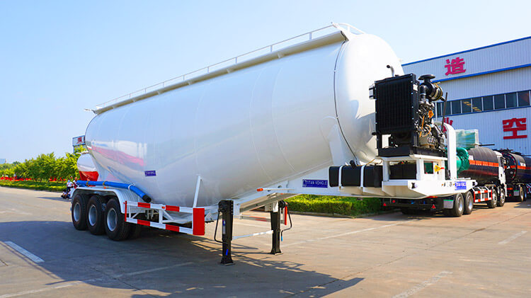 45 Cbm Bulk Cement Tanker Trailer Price | Bulk Cement Tank for Sale in Rwanda