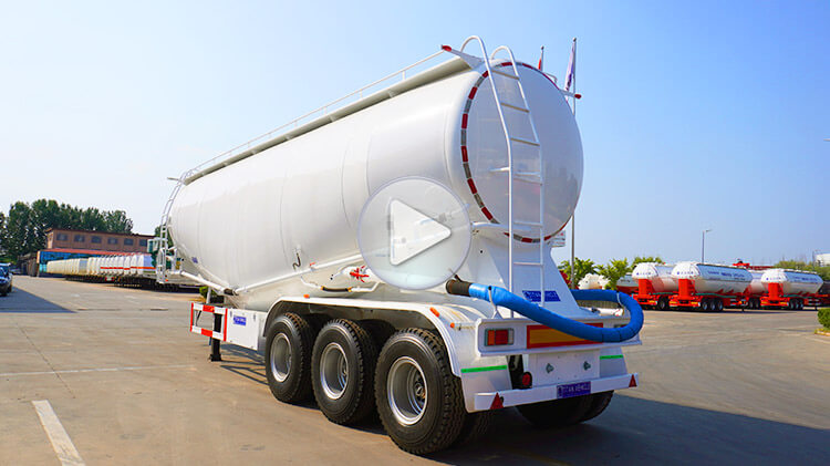 45 Cbm Bulk Cement Tanker Trailer Price | Bulk Cement Tank for Sale in Rwanda