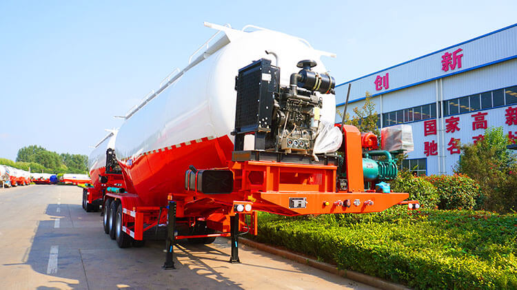 3 Axle Bulk Cement Semi Trailer | Bulk Cement Trailer for Sale in Rwanda