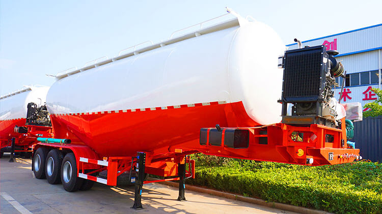 3 Axle Bulk Cement Semi Trailer | Bulk Cement Trailer for Sale in Rwanda