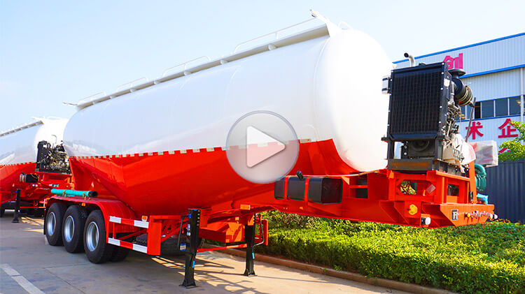 3 Axle Bulk Cement Semi Trailer | Bulk Cement Trailer for Sale in Rwanda