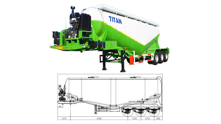 3 Axle Cement Tank Truck | Cement Bulker Truck for Sale in Rwanda