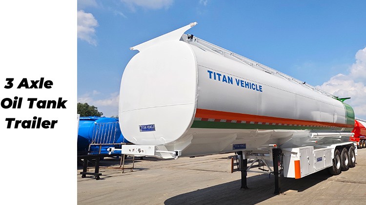 Tri Axle 42CBM Petrol Tanker Trailer in Rwanda