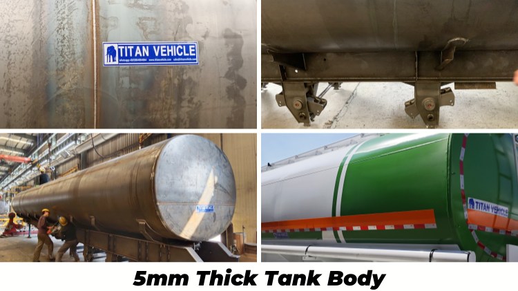Tri Axle 42CBM Petrol Tanker Trailer in Rwanda
