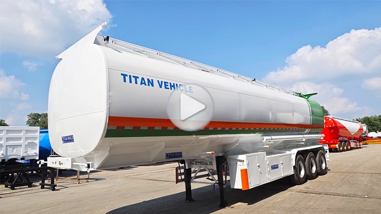 Tri Axle 42CBM Petrol Tanker Trailer in Rwanda