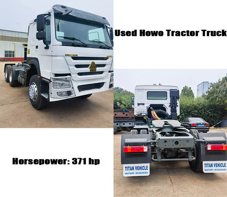 Used 371 hp Sinotruk Howo 6x4 Tractor Truck for Sale in Rwanda