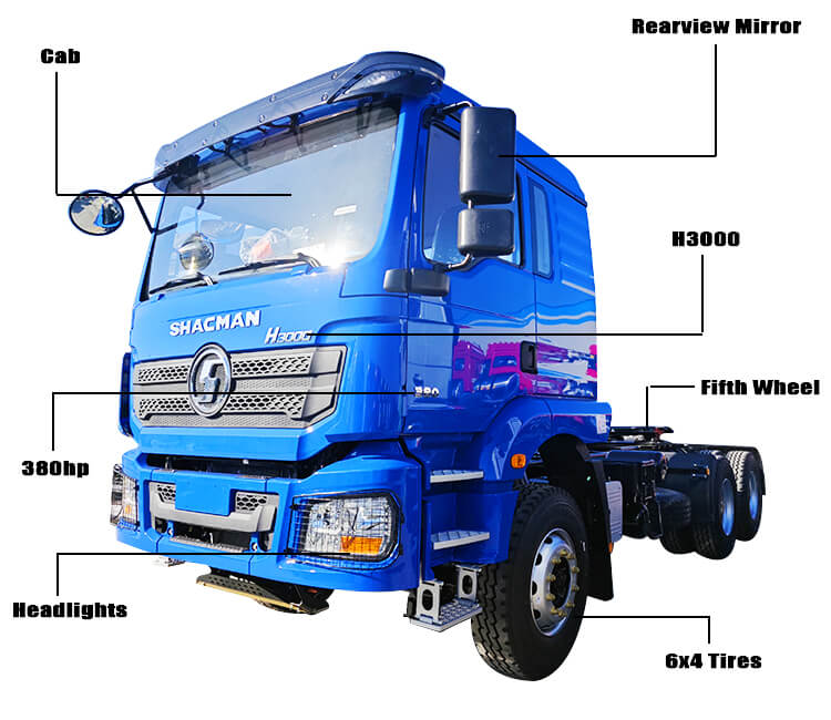 6x4 H3000 Shacman Truck Head for Sale in Rwanda