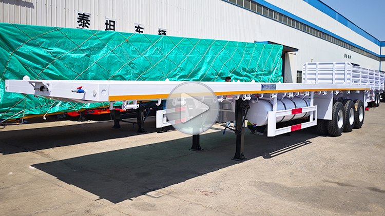 3 Axle Flat Bed Semi Trailer for Sale in Kigali Rwanda