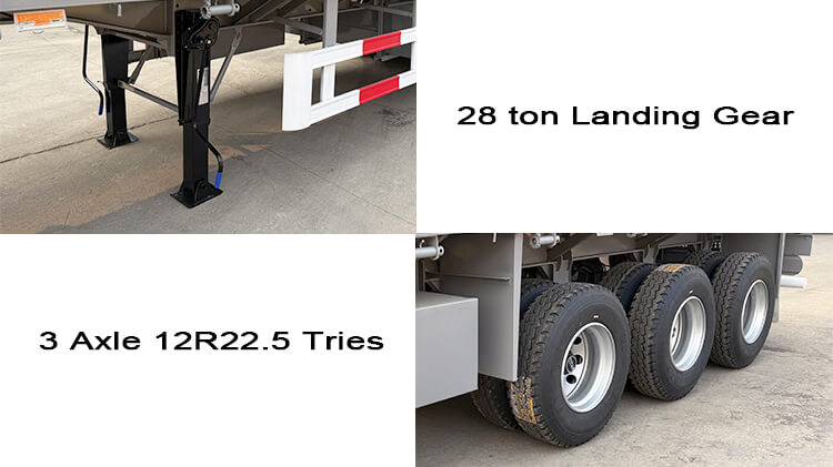 3 Axle 40 Feet Flatbed Tractor Truck Trailer for Sale in Burundi