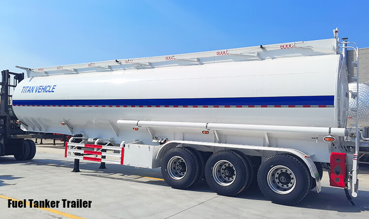 3 Axle 45000 Liters Fuel Tanker Trailer for Sale in Burundi