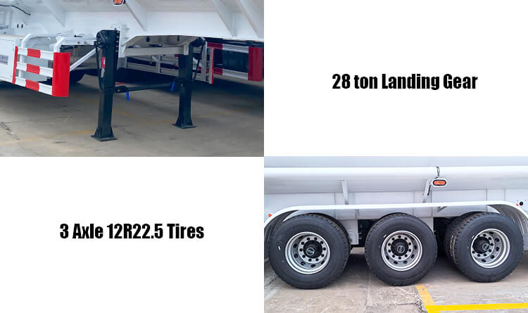 3 Axle 45000 Liters Fuel Tanker Trailer for Sale in Burundi