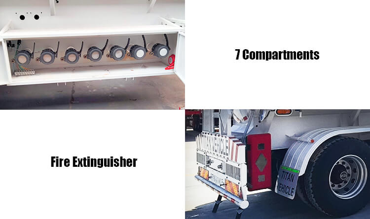 3 Axle 45000 Liters Fuel Tanker Trailer for Sale in Burundi