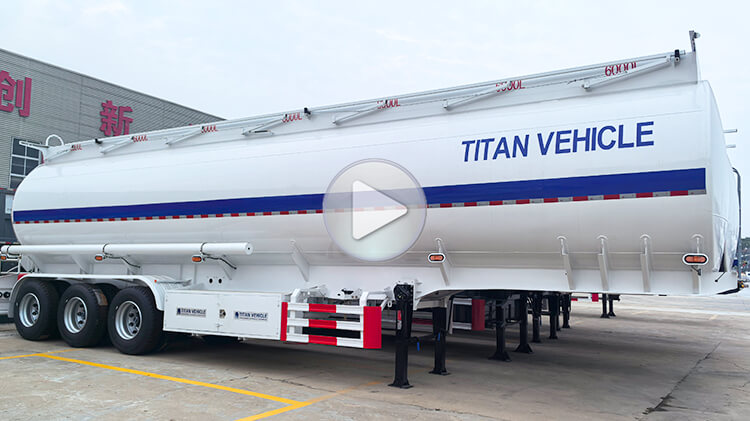 3 Axle 45000 Liters Fuel Tanker Trailer for Sale in Burundi