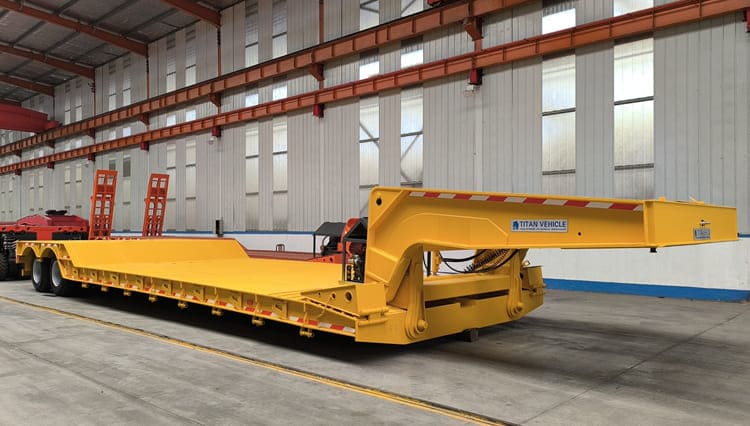 60 Ton Detachable Gooseneck Trailer for Sale in Rwanda