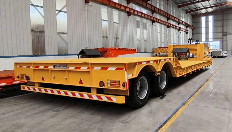 60 Ton Detachable Gooseneck Trailer for Sale in Rwanda