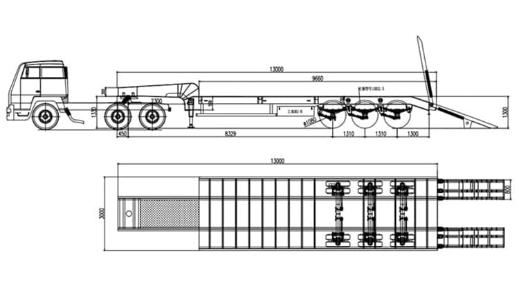 Hydraulic Low Bed Trailer for Sale in Rwanda
