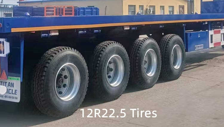 4 Axle New Flatbed Truck Trailer for Sale in Rwanda