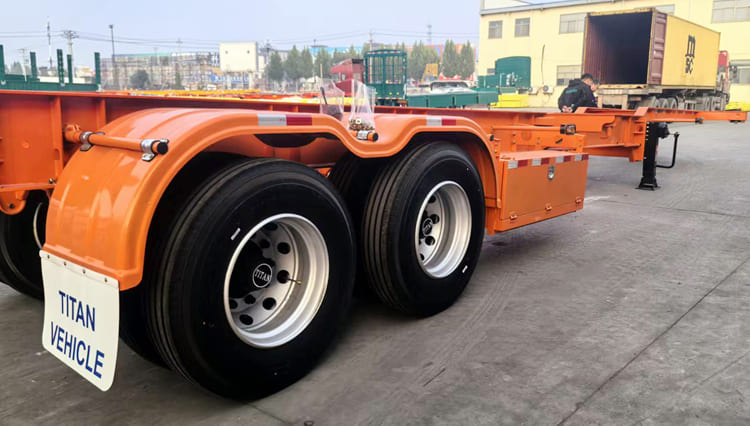 2 Axle Skeleton Semi Trailer for Sale in Rwanda