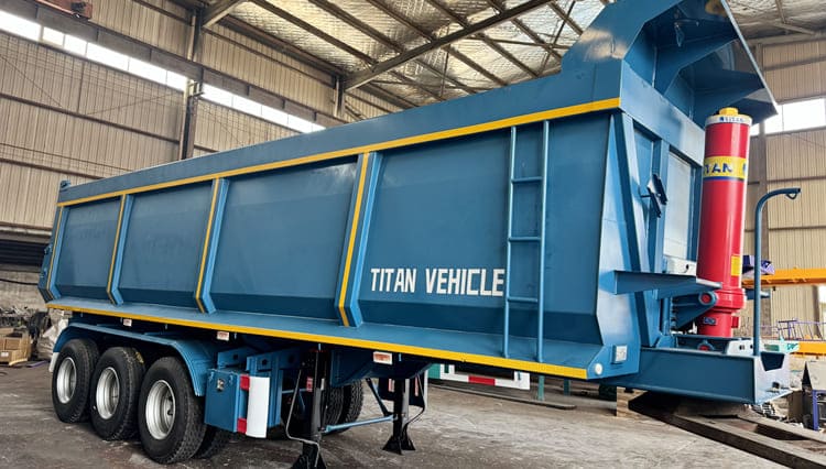 3 Axle Tractor Semi Tipper Trailer for Sale in Rwanda