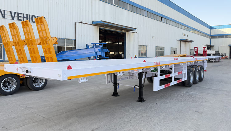 40Ft Flatbed Container Trailer Price in Rwanda