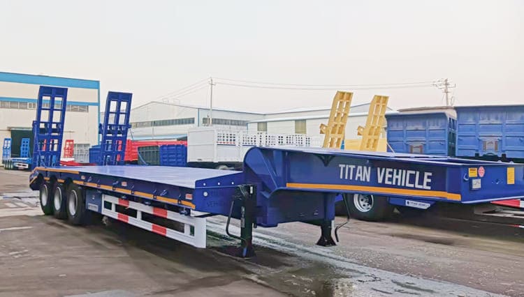 3 Axle Drop Deck Low Bed Trailer for Sale in Rwanda