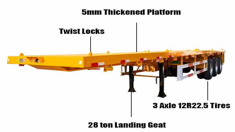 3 Axle Flatbed Trailer for Sale in Dar es Salaam