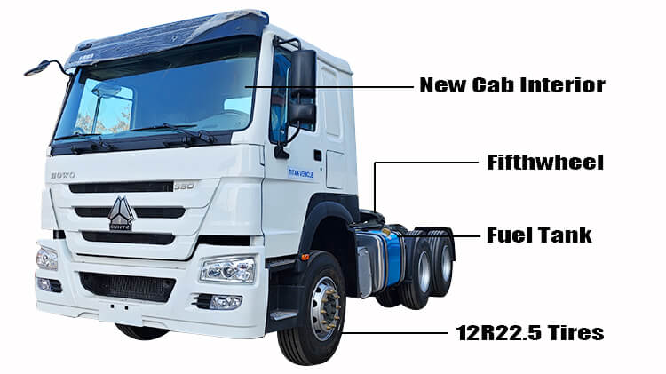 Refurbished Howo Used Tractor Trucks for Sale in Rwanda