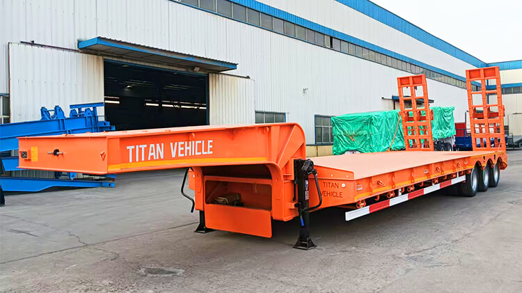 3 Axle 80 Ton Lowbed Trailer for Sale Price in Congo