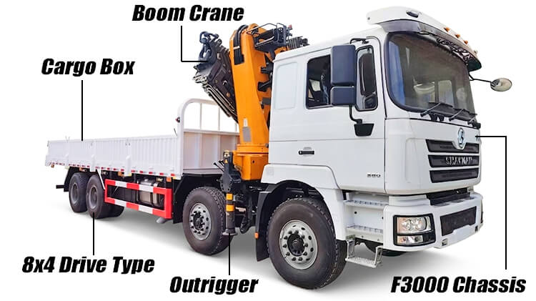 Shacman Truck Mounted Crane for Sale in Rwanda