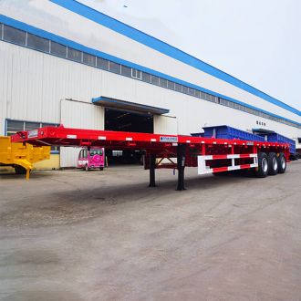 40 Ft 3 Axle Flat Bed Trailer
