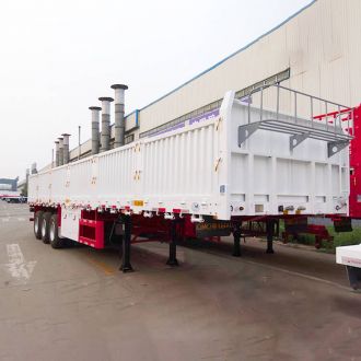 3 Axle Drop Side Wall Semi Trailer