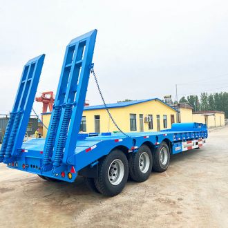3 Axle 60 Ton Low Bed Semi Trailer