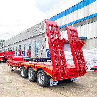 3 Axle Low Bed Trailer Truck