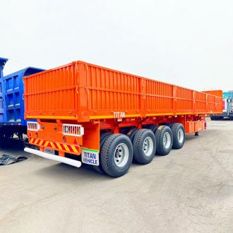 4 Axle Drop Side Trailer