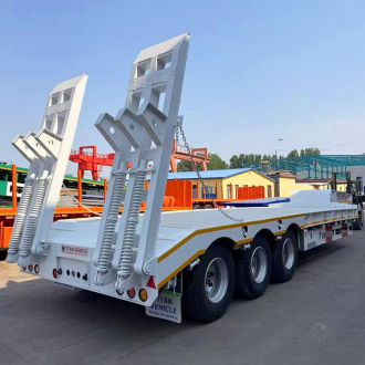 3 Axle Lowbed Truck Trailer