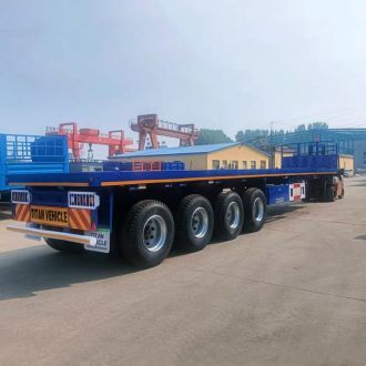 4 Axle New Flatbed Truck Trailer