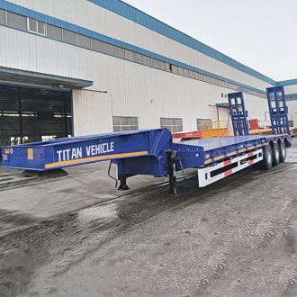3 Axle Drop Deck Low Bed Trailer