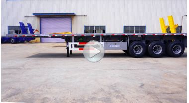 3 Axle 40 Ft Flatbed Semi Trailer