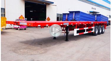 40 Ft 3 Axle Flat Bed Trailer